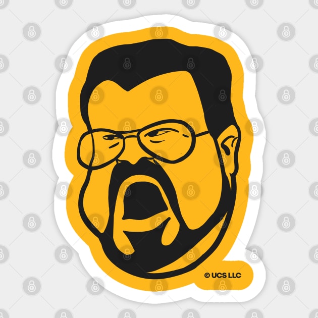 The Big Lebowski Walter Sobchak caricature. Birthday party gifts. Officially licensed merch. Perfect present for mom mother dad father friend him or her Sticker by SerenityByAlex